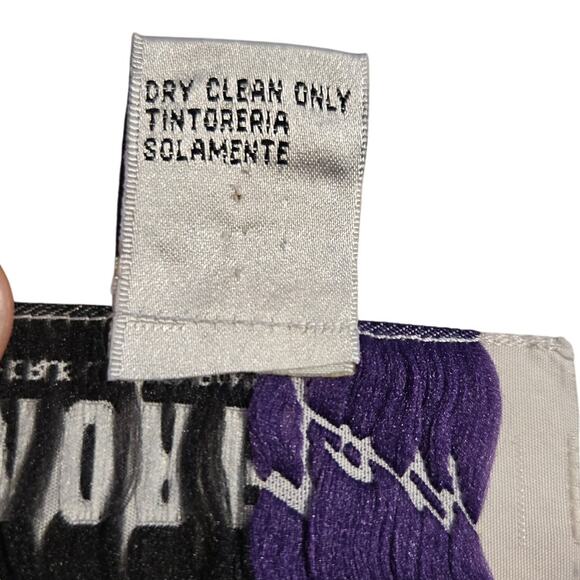 More Jazz Purple Velvet Dress Size 18 Long Sleeve Scoop Neck Polyester [0397] - Picture 6 of 7